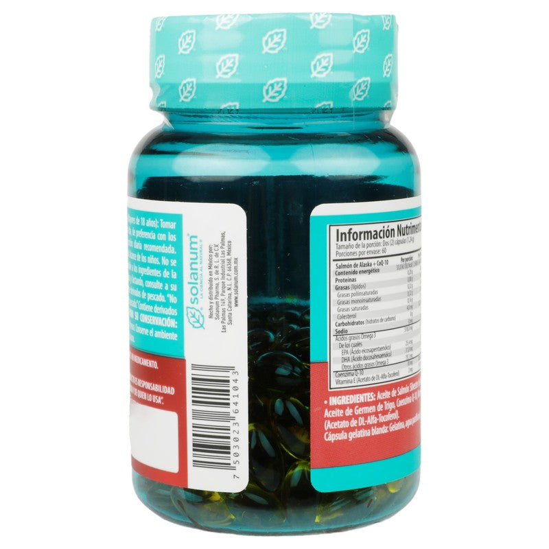 Omega 3  Salmon Alaska  Vitamina E  Q10 620 Mg Con 120 Capsulas Suplemento Alimenticio 7503023641043 10