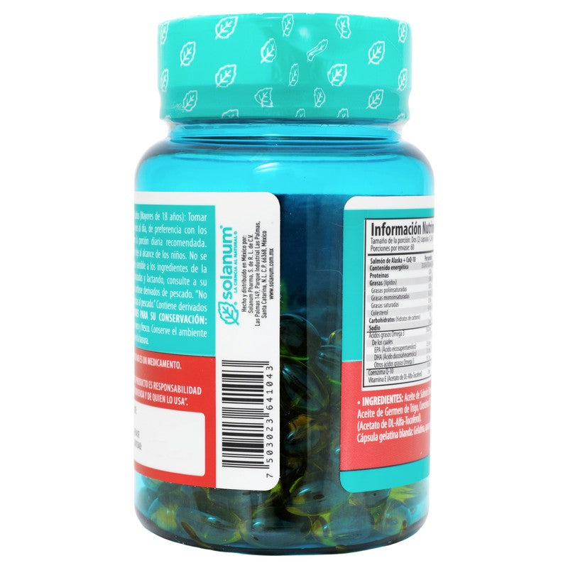 Omega 3  Salmon Alaska  Vitamina E  Q10 620 Mg Con 120 Capsulas Suplemento Alimenticio 7503023641043 11