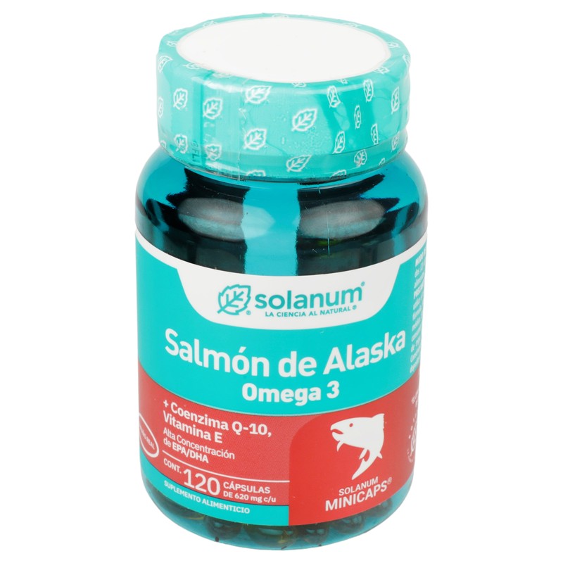 Omega 3  Salmon Alaska  Vitamina E  Q10 620 Mg Con 120 Capsulas Suplemento Alimenticio 7503023641043 4