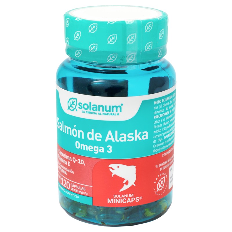 Omega 3  Salmon Alaska  Vitamina E  Q10 620 Mg Con 120 Capsulas Suplemento Alimenticio 7503023641043 5