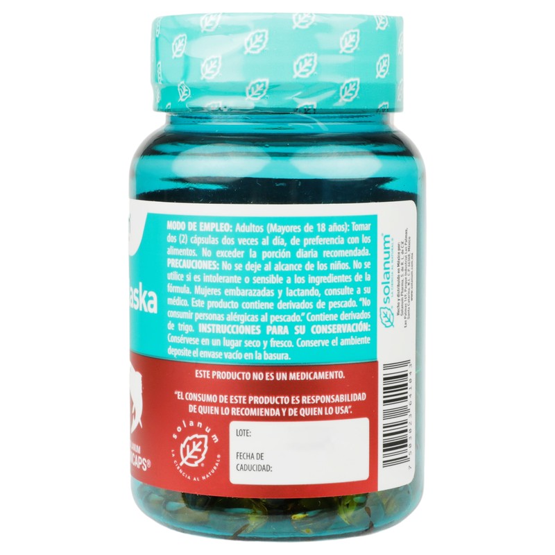 Omega 3  Salmon Alaska  Vitamina E  Q10 620 Mg Con 120 Capsulas Suplemento Alimenticio 7503023641043 7