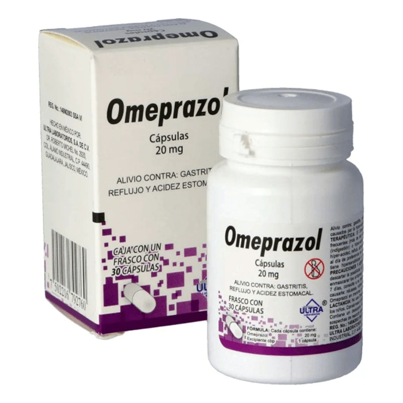 Omeprazol 20 Mg Con 30 Capsulas Avivia