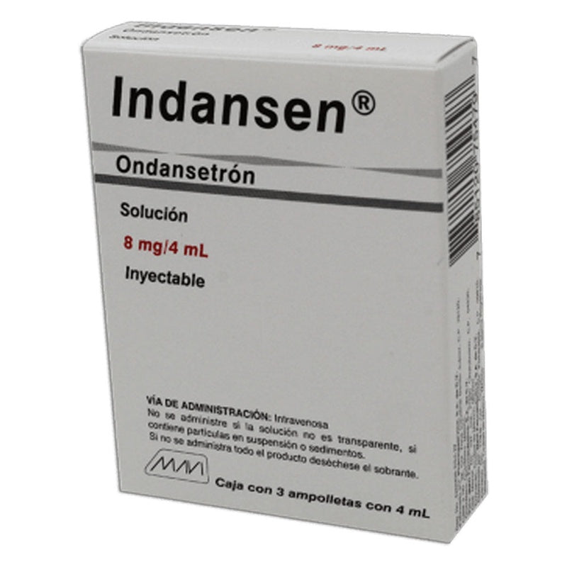Ondansetron 8 Mg / 4 Ml 4 Ml 3 Ampulas Indasen