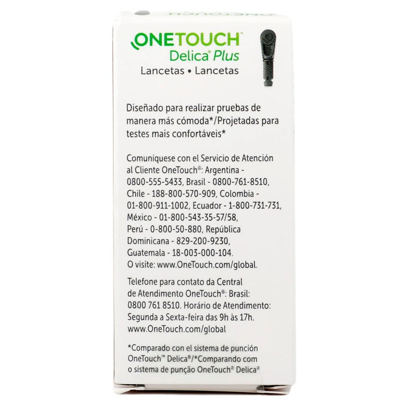 One Touch Delica Plus 25 Lancetas
