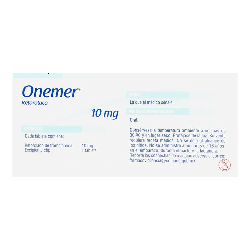 Onemer 10 Mg Con 10 Tabletas 7501125102929 perfil 6