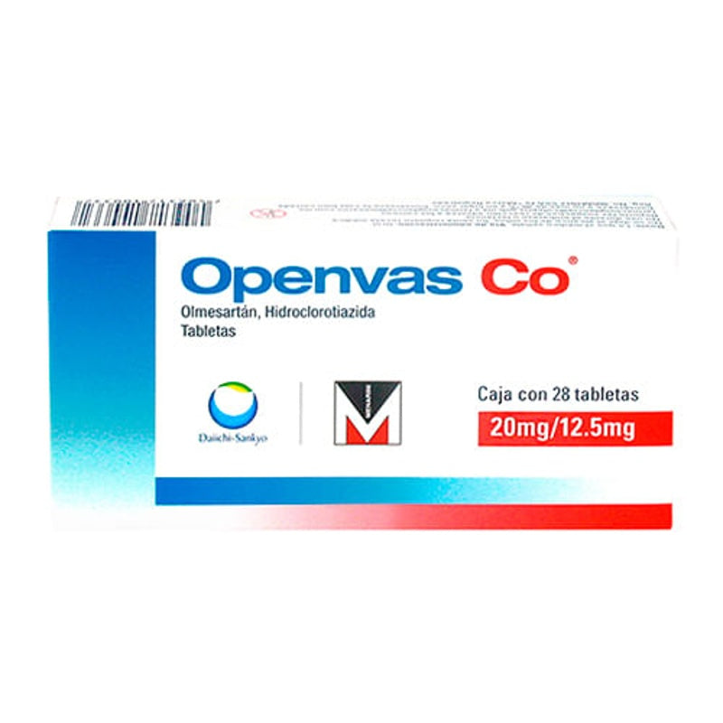 Openvas Co 20 / 12.5 Mg Con 28 Tabletas