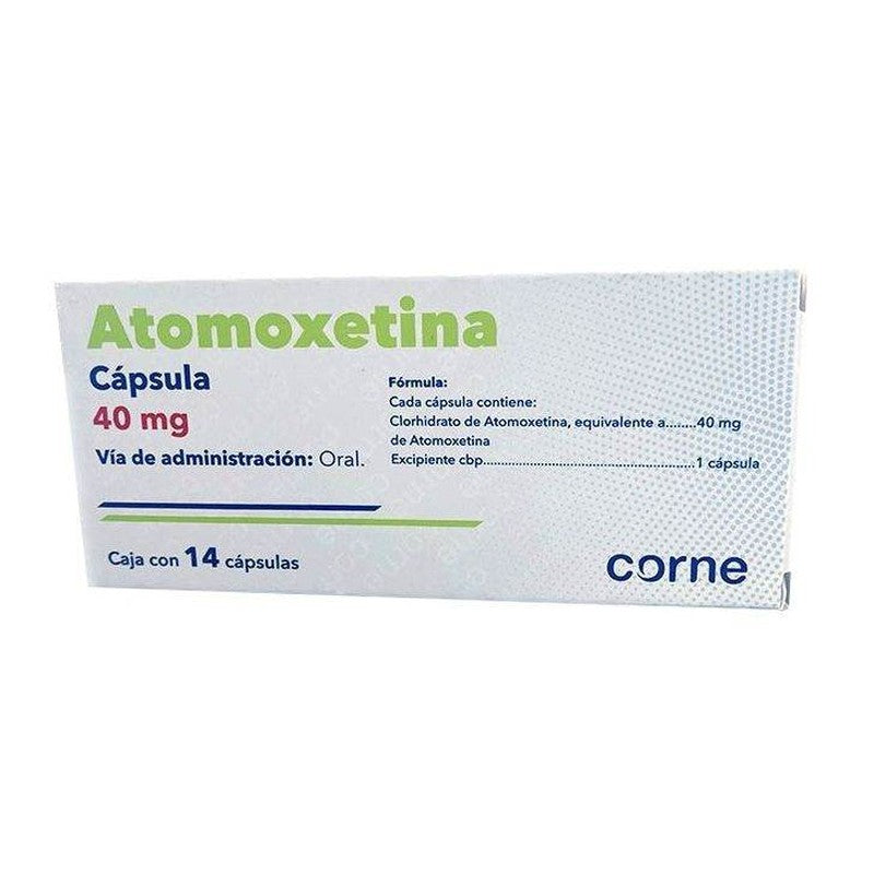Atomoxetina 40 Mg Con 14 Capsulas Corne 7502242701088