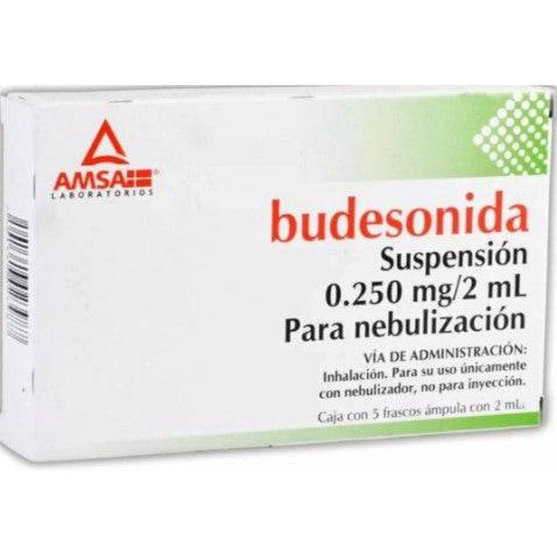 Budesonida 0.250 Mg  2 Ml 5 Ampulas Neb Amsa 7501349023987