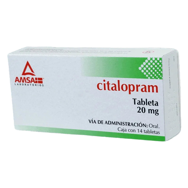 Citalopram 20 Mg Con 14 Tabletas Amsa 7501349024922