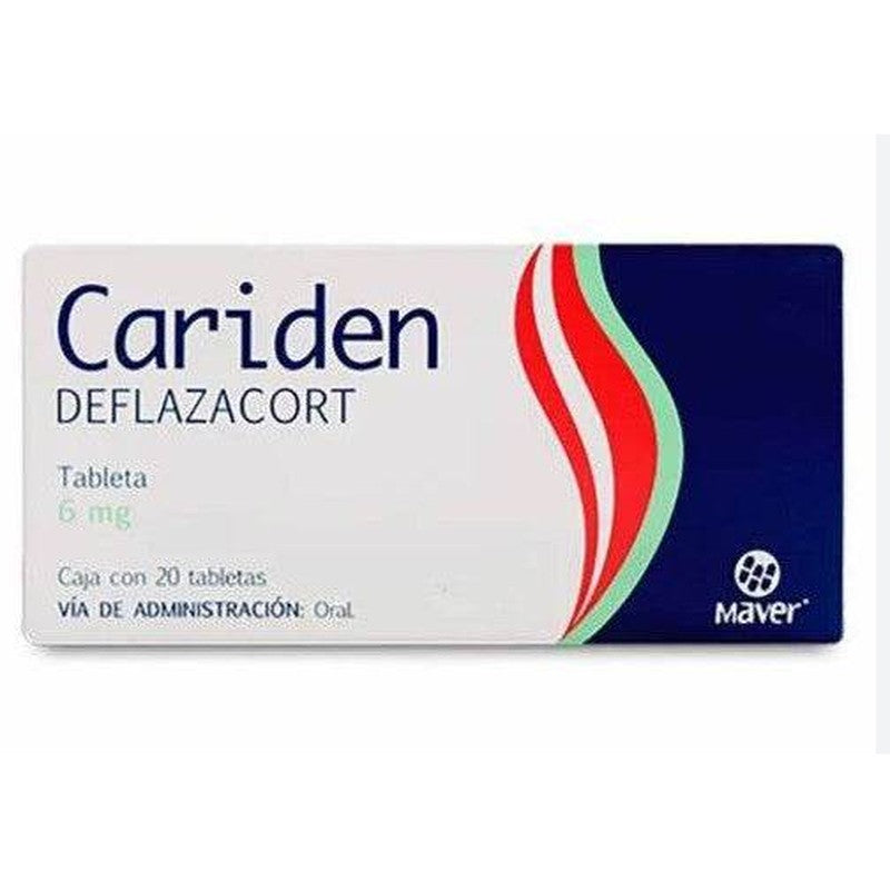 Deflazacort 6 Mg Con 20 Tabletas Cariden 7502009746727