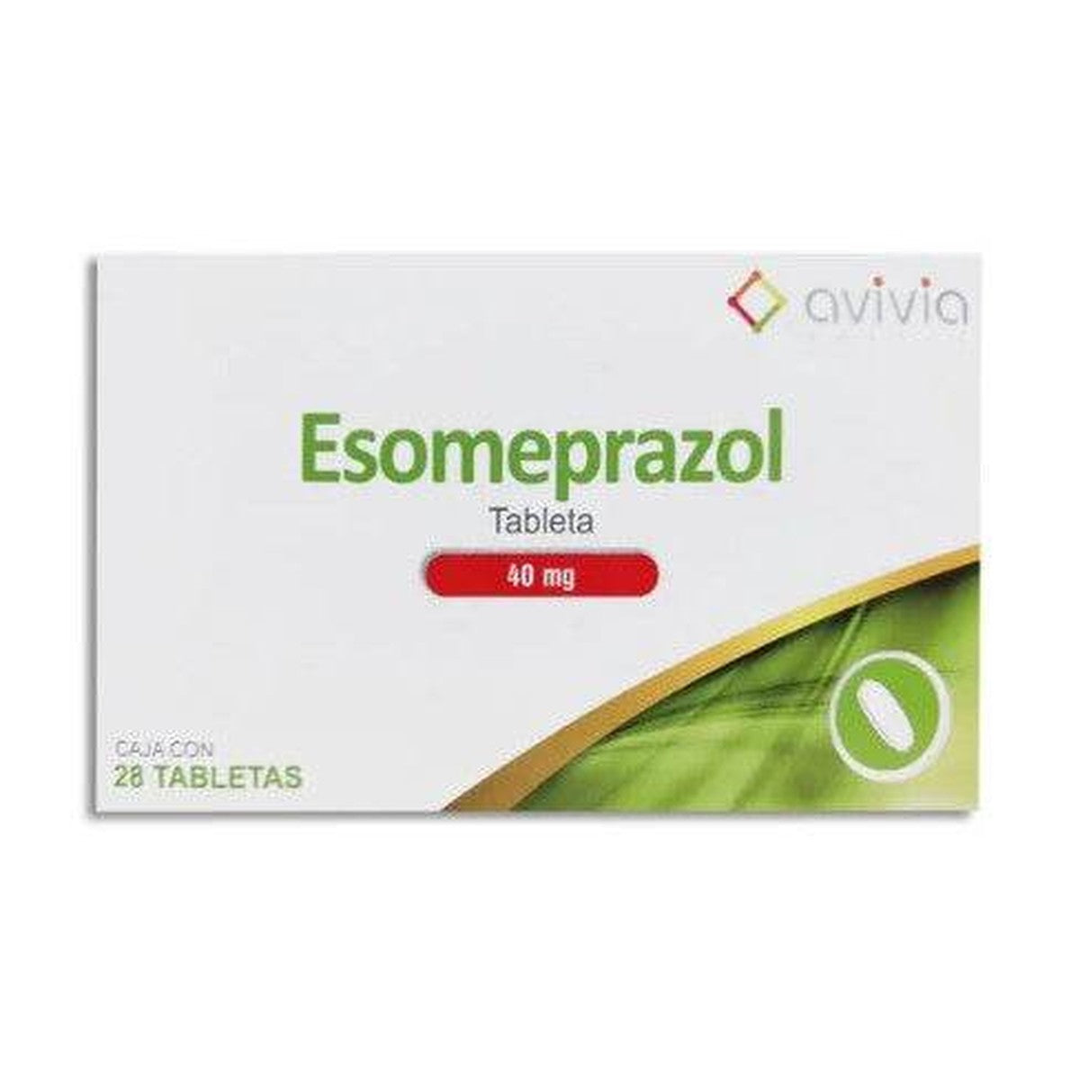 Esomeprazol 40 Mg Con 28 Tabletas Avivia, 7502216809147