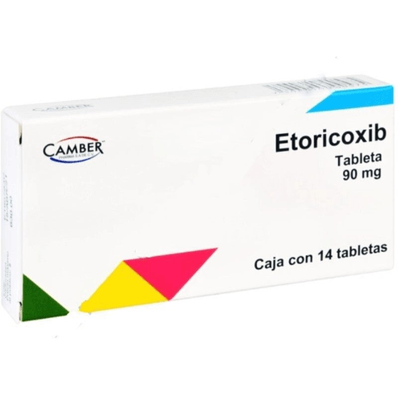 Etoricoxib 90 Mg Con 14 Tabletas Camber 7506442700575