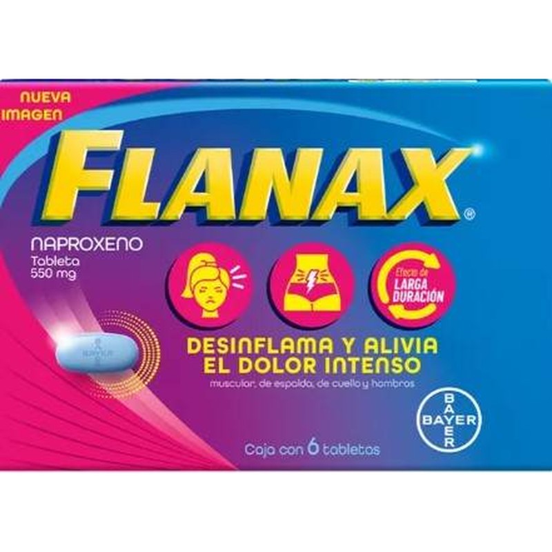 Flanax Fem 550 Mg Con 6 Tabletas 7501008499375