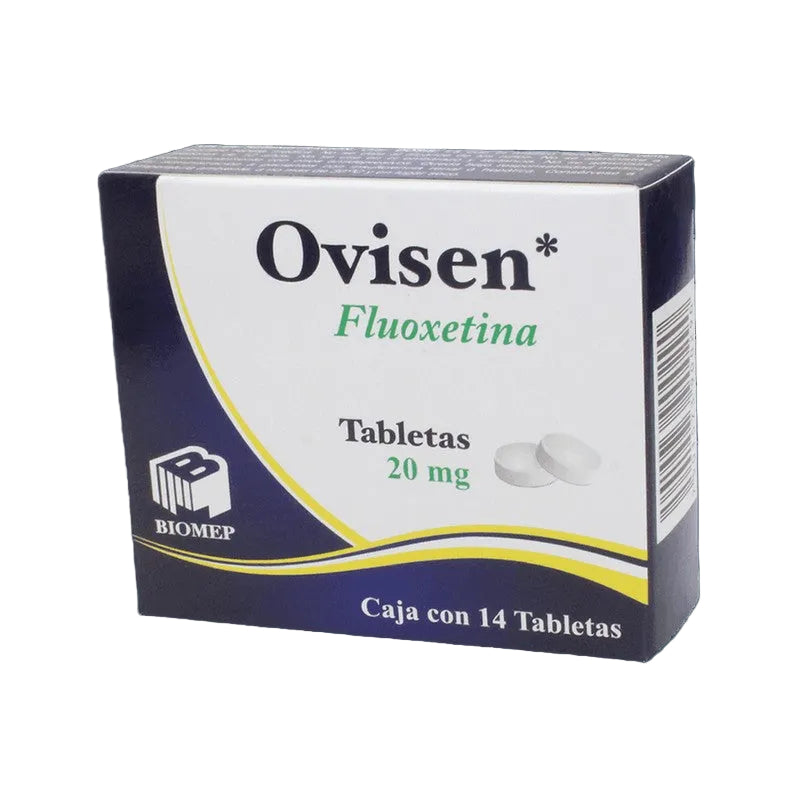 Fluoxetina 20 Mg Con 14 Tabletas Ovisen 7501573900290