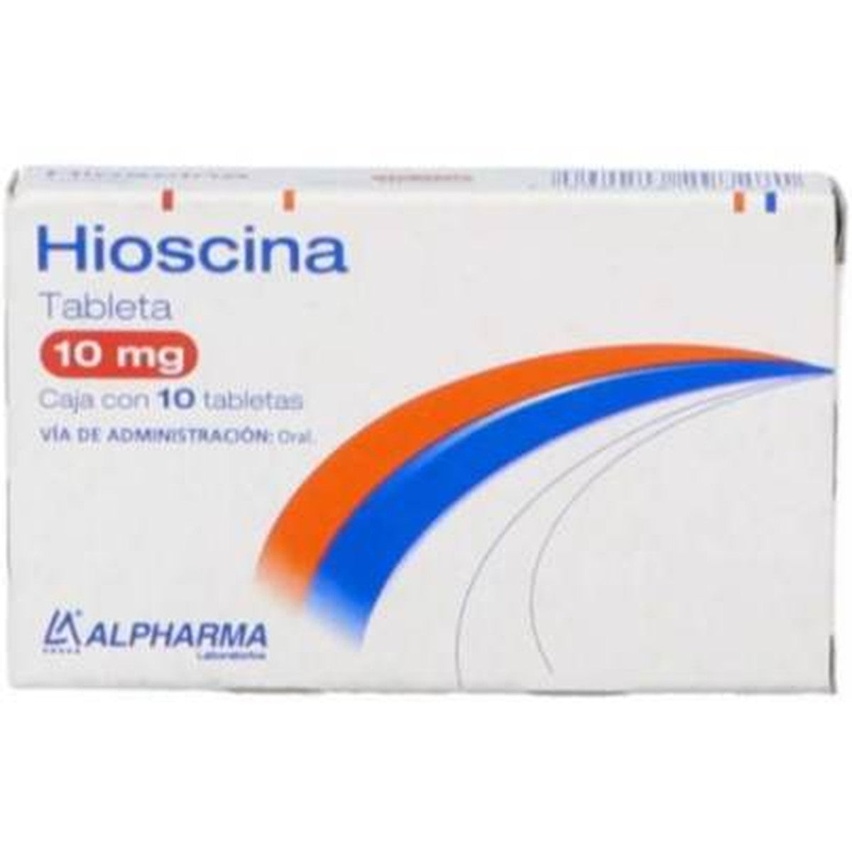 Hioscina 10 Mg Con 10 Tabletas Alpharma, 7502226293271