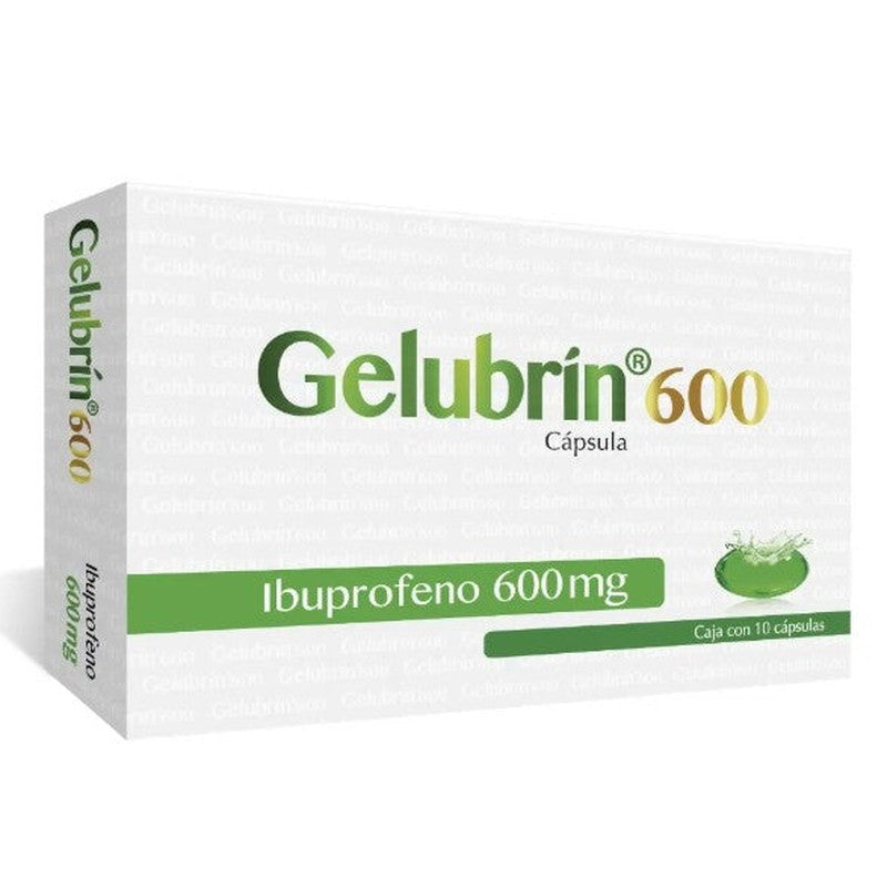 Ibuprofeno 600 Mg Con 10 Capsulas Gelubrin 7503027446279
