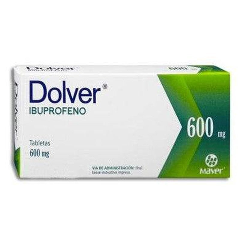 Ibuprofeno 600Mh 10 Tabletas Dolver 7502009747274