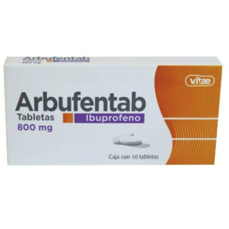 Ibuprofeno 800Ng 10 Tabletas Arbufen 7501478315540