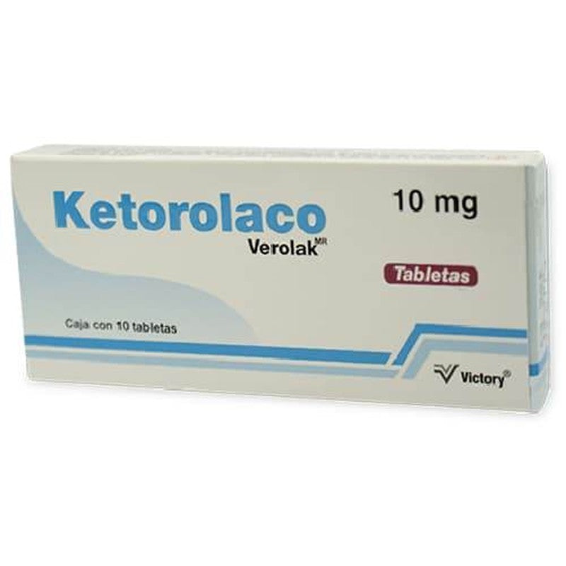 Ketorolaco 10 Mg Con 10 Tabletas Avivia 7502216803893