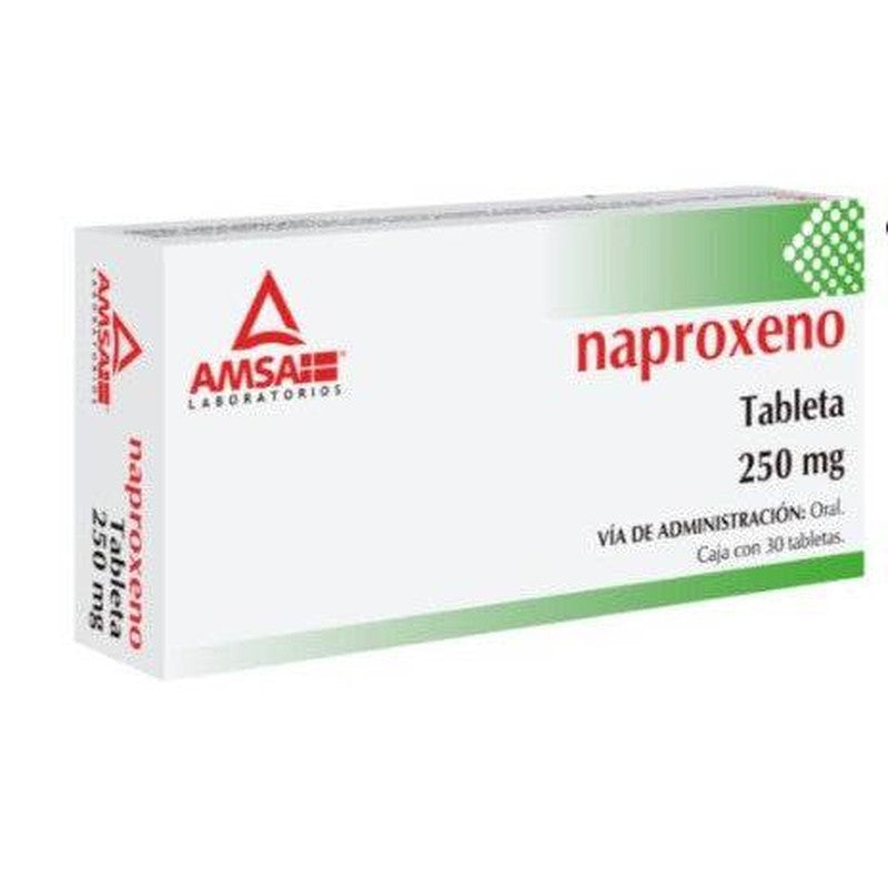 Naproxeno 250 Mg Con 30 Tabletas Amsa 7501349020320