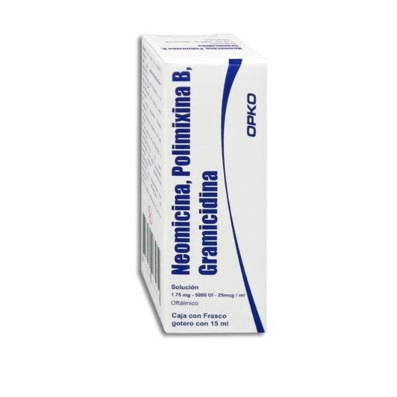 Neomicina  Polimixina B  Gramicidina 1.75 Mg  5000Ui  25Mcg 15 Ml Naranja Gotas Opko 75049805