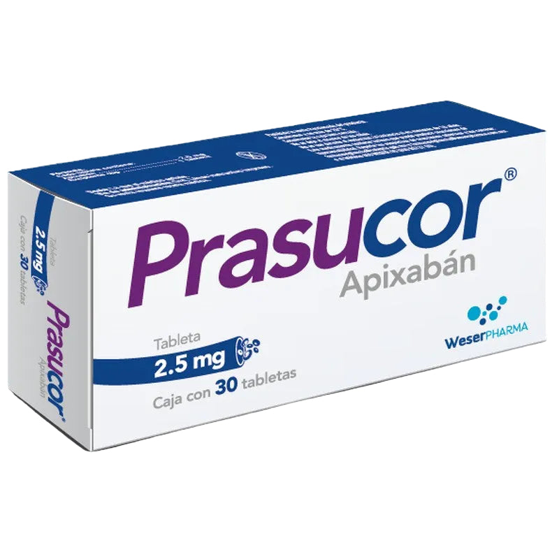 Prasucor 2.5 Mg Con 30 Tabletas 7501300450630