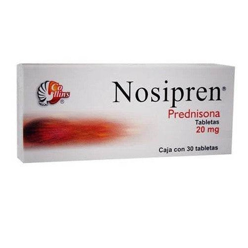 Prednisona 20 Mg Con 30 Tabletas Nosipren 780083142827