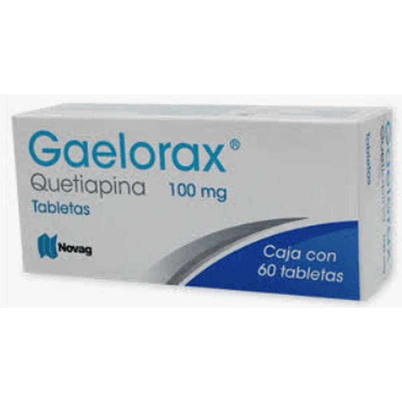 Quetiapina 100 Mg Con 60 Tabletas Gaelorax 7501075724684