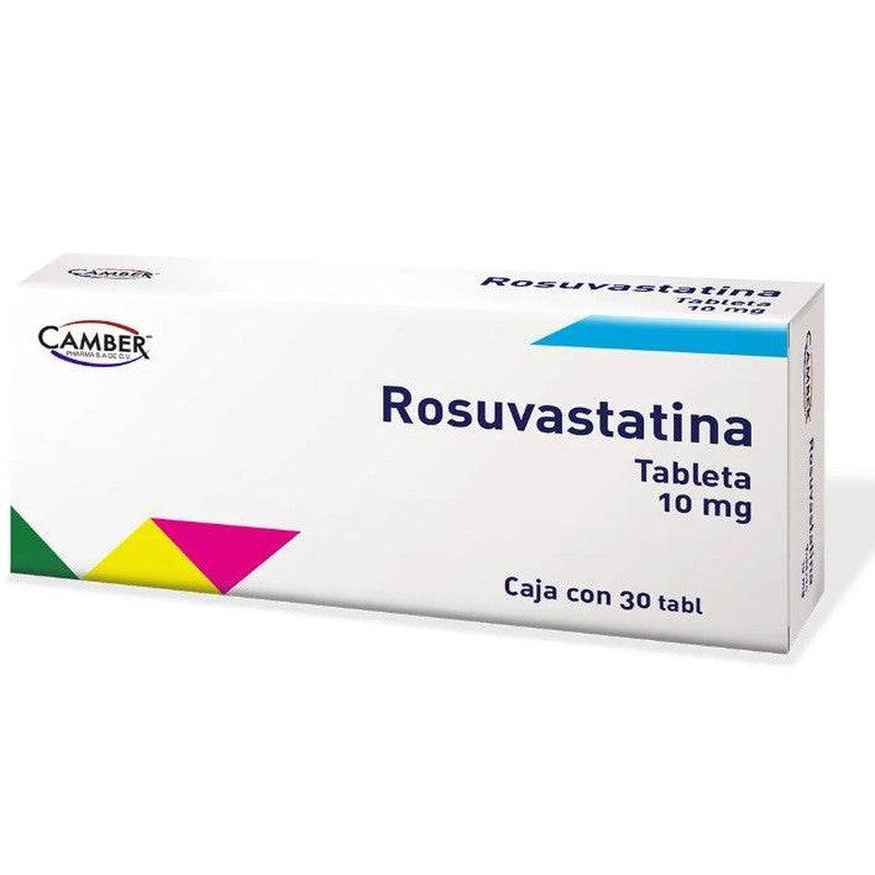 Rosuvastatina 10 Mg Con 30 Tabletas Camber 7506442700896