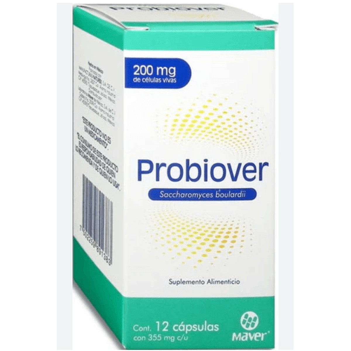 Saccharomyces Boulardi 355 Mg Con 12 Capsulas Probiover, 7502259891383