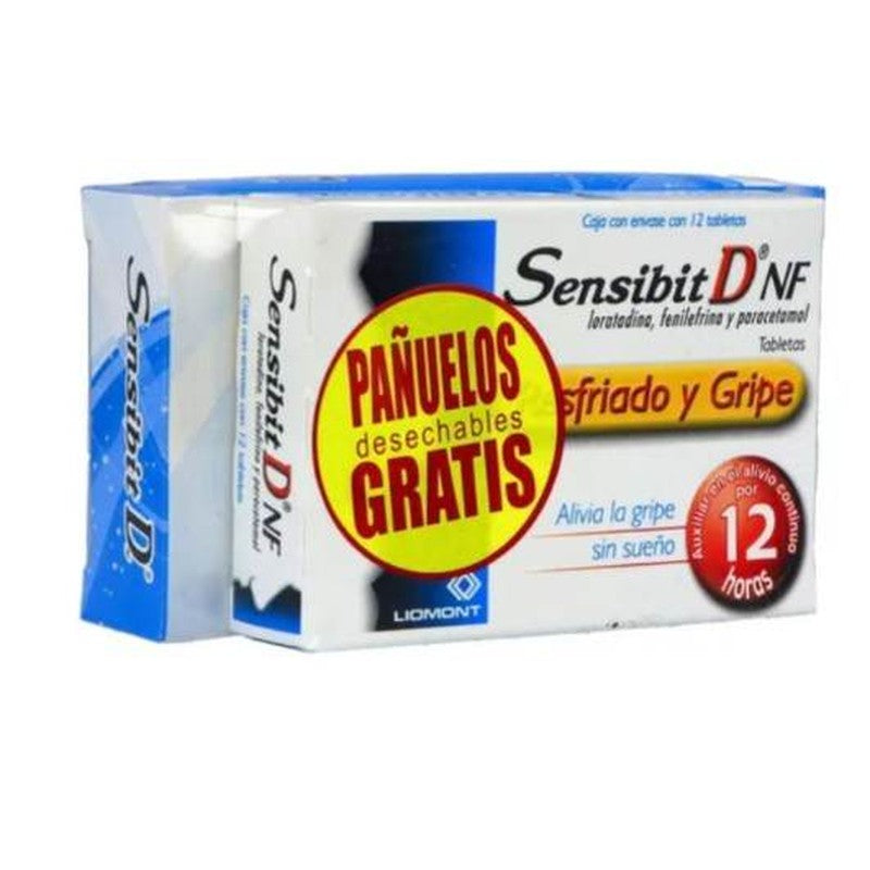 Sensibit D 2.5  5  500 Mg Con 12 Tabletas Pañuelos Gratis 7501299368152