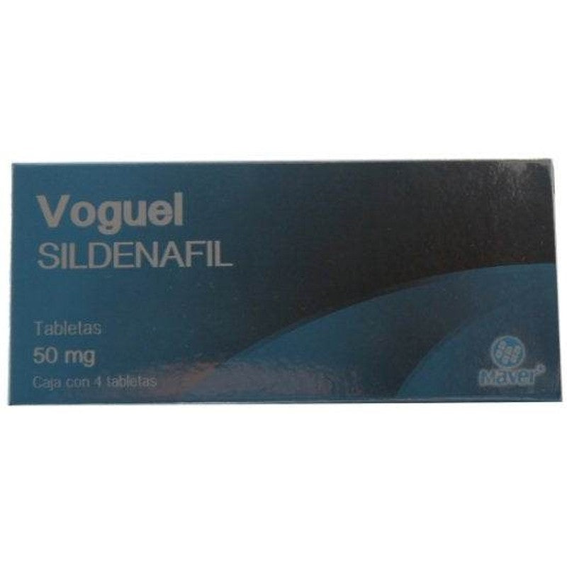 Sildenafil 50 Mg Con 4 Tabletas Voguel 4553 7502009744556