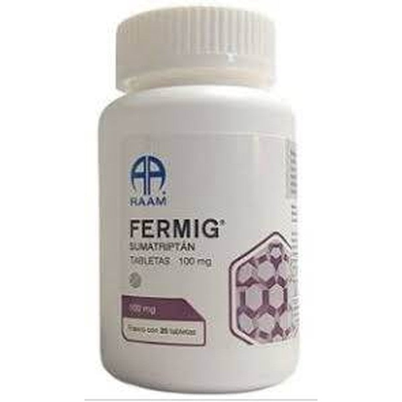 Sumatiptan 100 Mg Con 20 Tabletas Ferming 7502227871140
