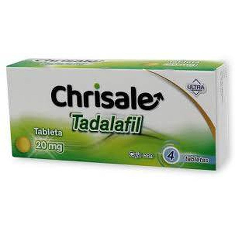 Tadalafil 20 Mg Con 4 Tabletas Chrisale 7502216808638