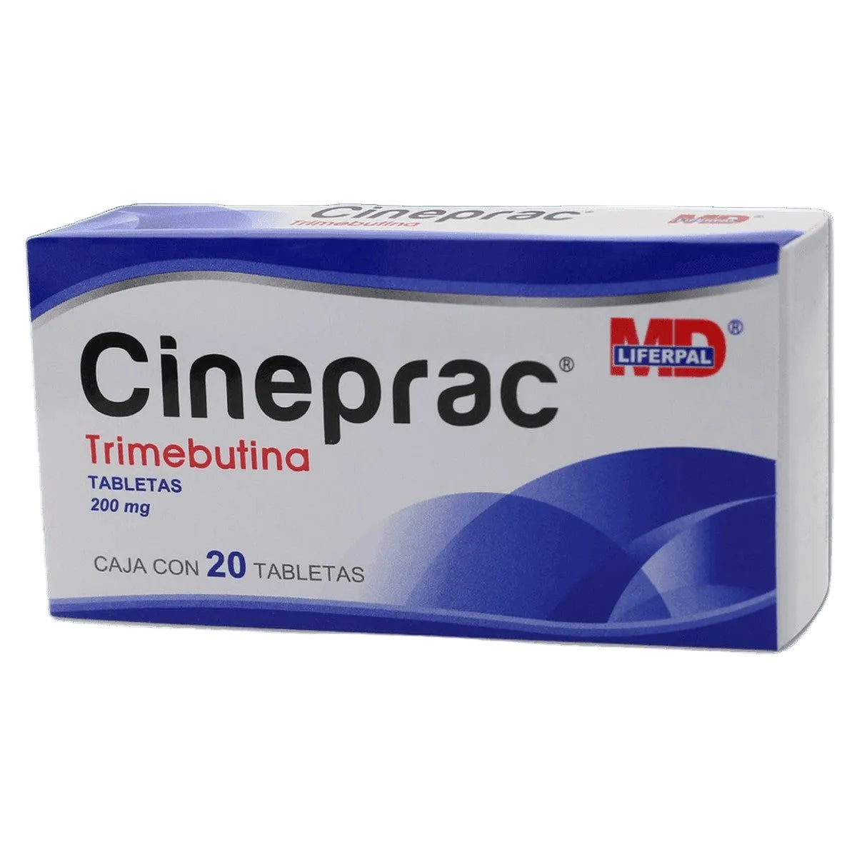 Trimebutina 200 Mg Con 20 Tabletas Cineprac, 7501836002969
