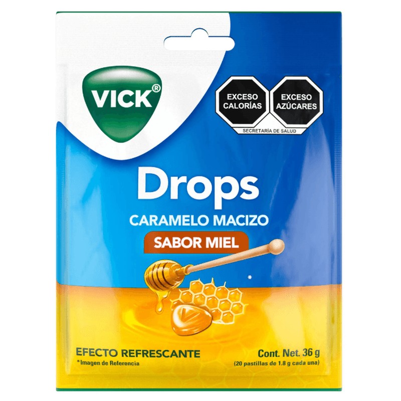 Vick Drops Miel 36 Gr 20 Past 7500435246286