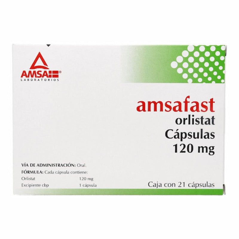 Orlistat 120 Mg Con 21 Capsulas Vasdecom 7502227871942