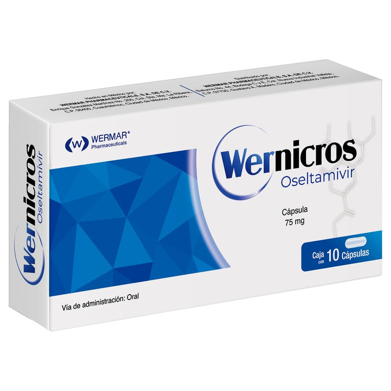 Oseltamivir 75 Mg Con 10 Capsulas Wernicros 7502240450902 2