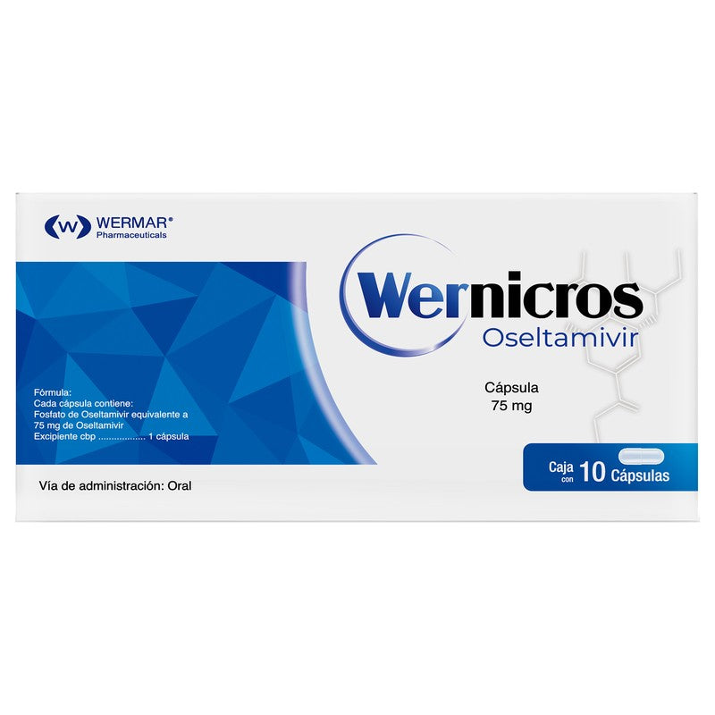 Oseltamivir 75 Mg Con 10 Capsulas Wernicros 7502240450902 4