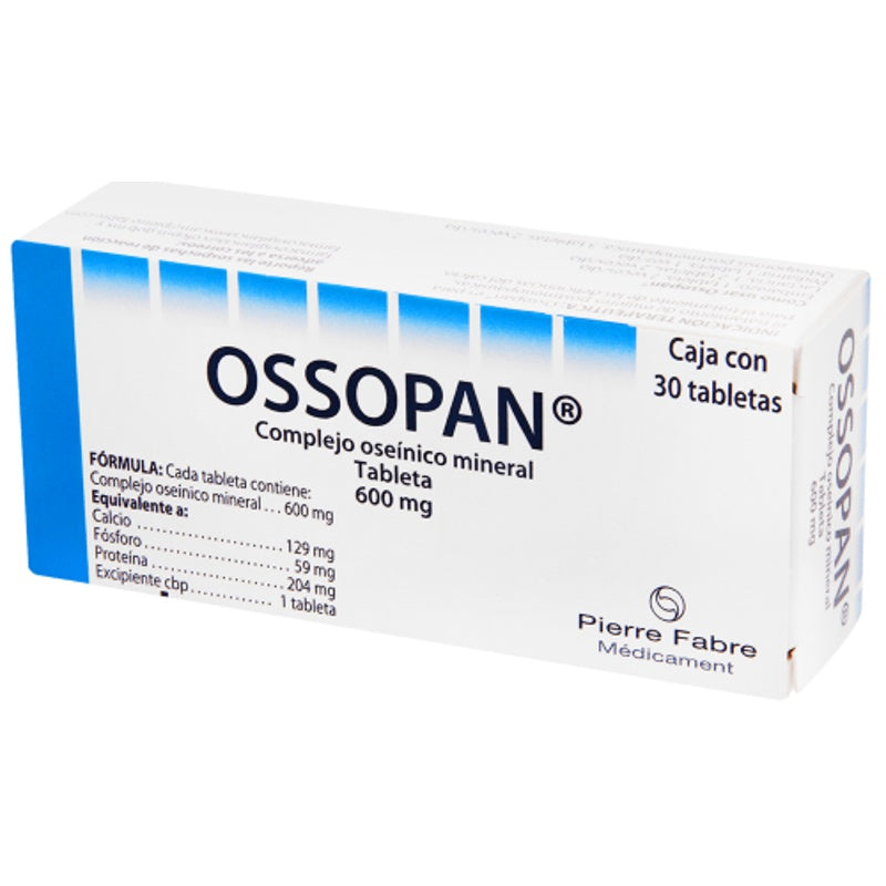 Ossopan 600 Mg Con 30 Tabletas