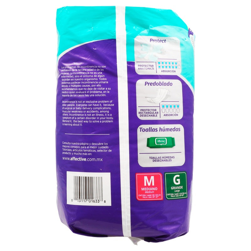 Pañal Afective Advanced Mediano 8 / 10 Pza 13117016338 perfil 3