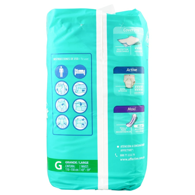 Pañal Affective Activo Grande Adulto 10 Paq 13117016314 perfil 2