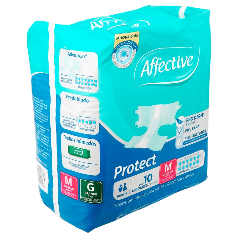 Pañal Affective Activo Mediano Adulto 10 Paq 13117016260 perfil 5