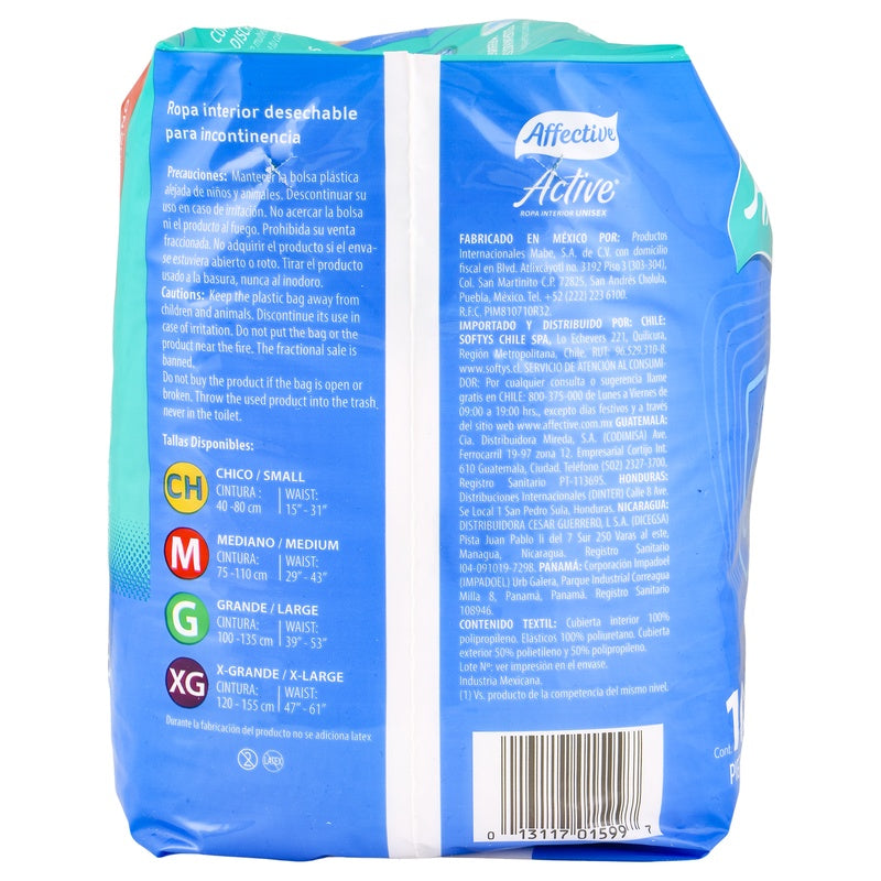 Pañal Affective Safe Pants Mediano Adulto 10 Paq 13117015997 perfil 9