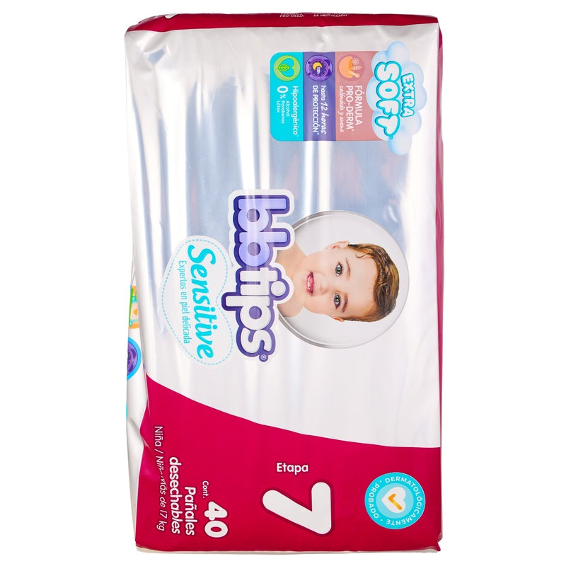 Pañal Chicolastic Bbtips Etapa 7 Con 40 Piezas 13117022858 perfil 6