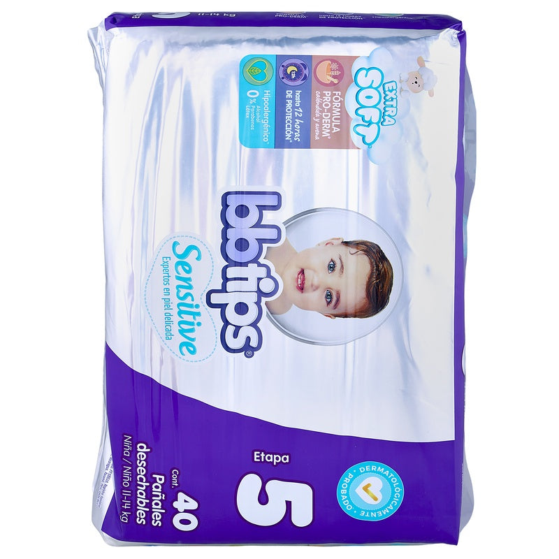 Pañal Chicolastic Bbtips Talla 5 Con 40 Piezas 13117000719 perfil 13