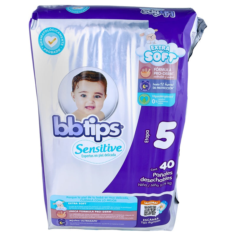Pañal Chicolastic Bbtips Talla 5 Con 40 Piezas 13117000719 perfil 4