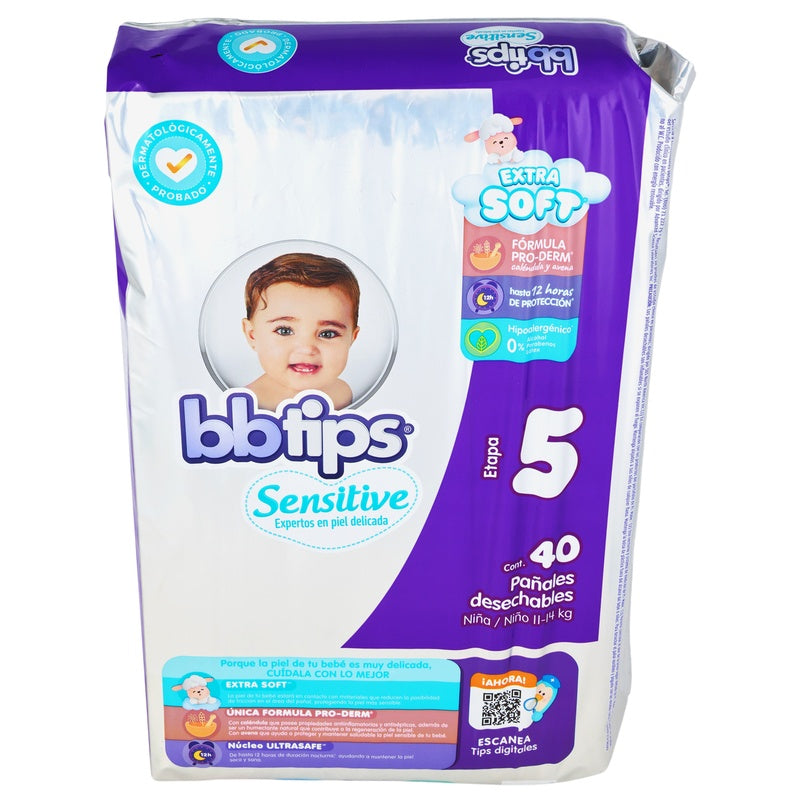 Pañal Chicolastic Bbtips Talla 5 Con 40 Piezas 13117000719 perfil 6