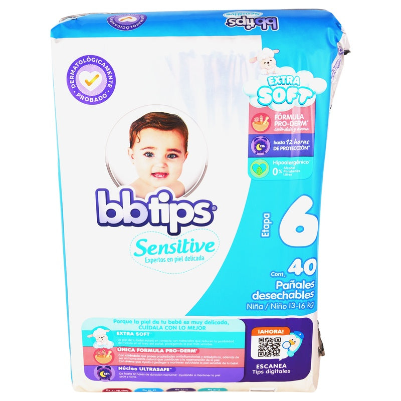 Pañal Chicolastic Bbtips Talla 6 Con 40 Piezas 13117019971 perfil 6