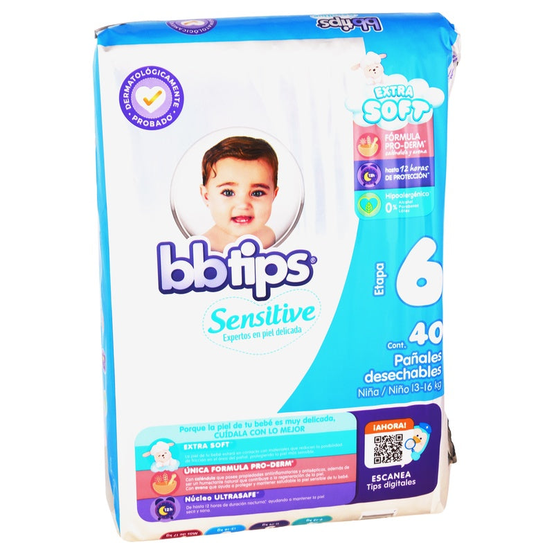 Pañal Chicolastic Bbtips Talla 6 Con 40 Piezas 13117019971 perfil 7